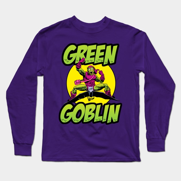 The Green Goblin Long Sleeve T-Shirt by MikeBock